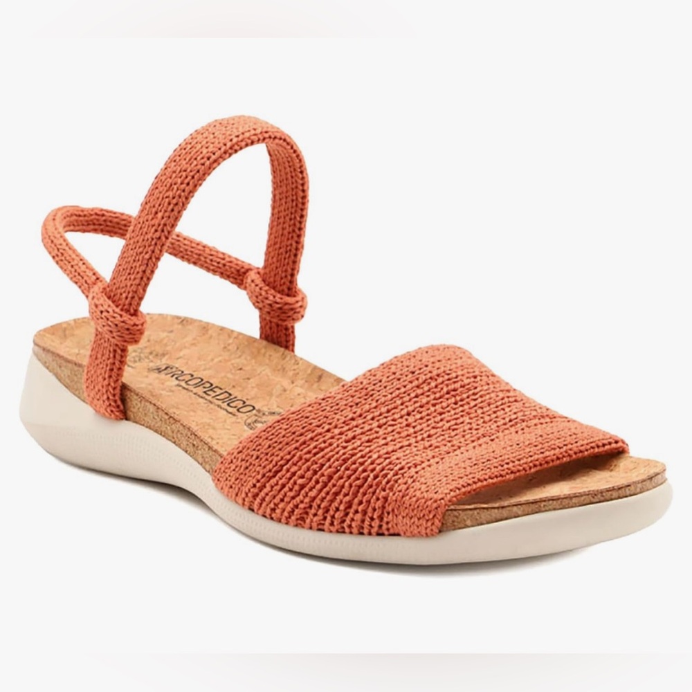 Women's‎ Arcopedico, Knit Arenal Sandal 3821-H79 Denim Fabric Nylon 9.5- 10 US